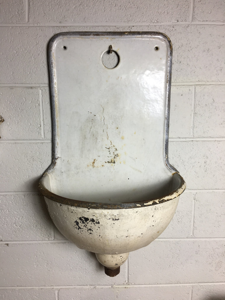 Vintage European Cast Iron Wall Fountain #2997 (6)