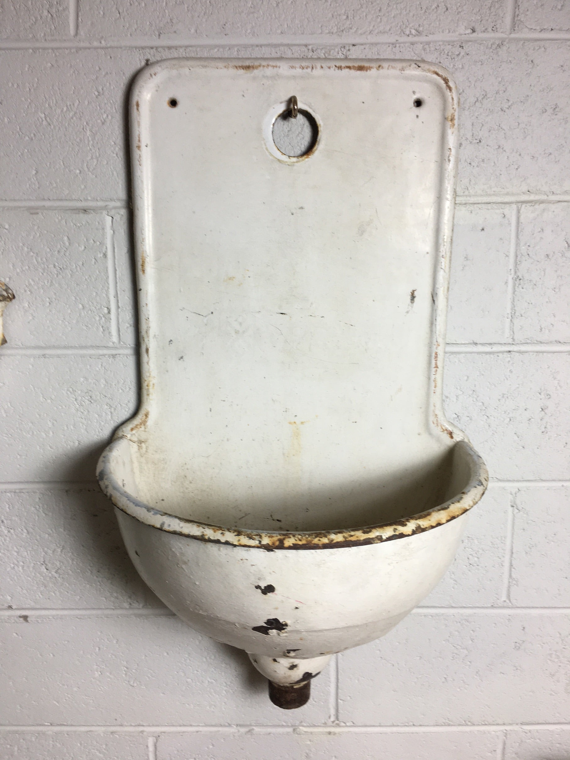 Vintage European Cast Iron Wall Fountain #2997 (7)