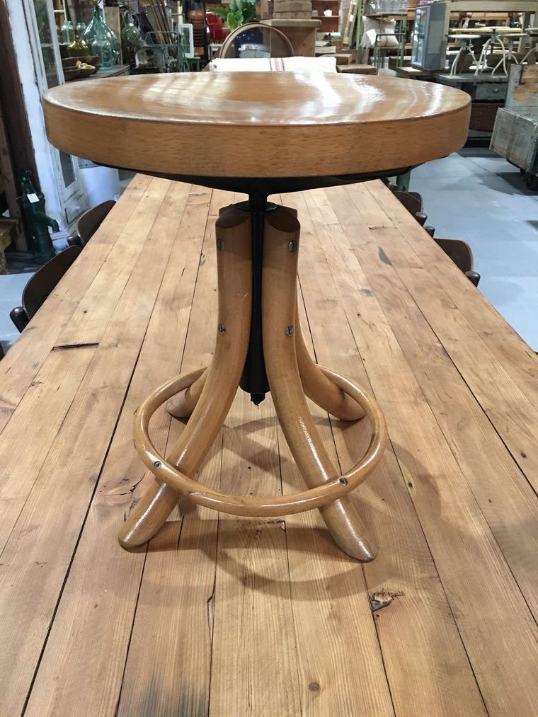 Vintage Thonet/Bentwood Piano Stool Adjustable Hight  #2998 (1)