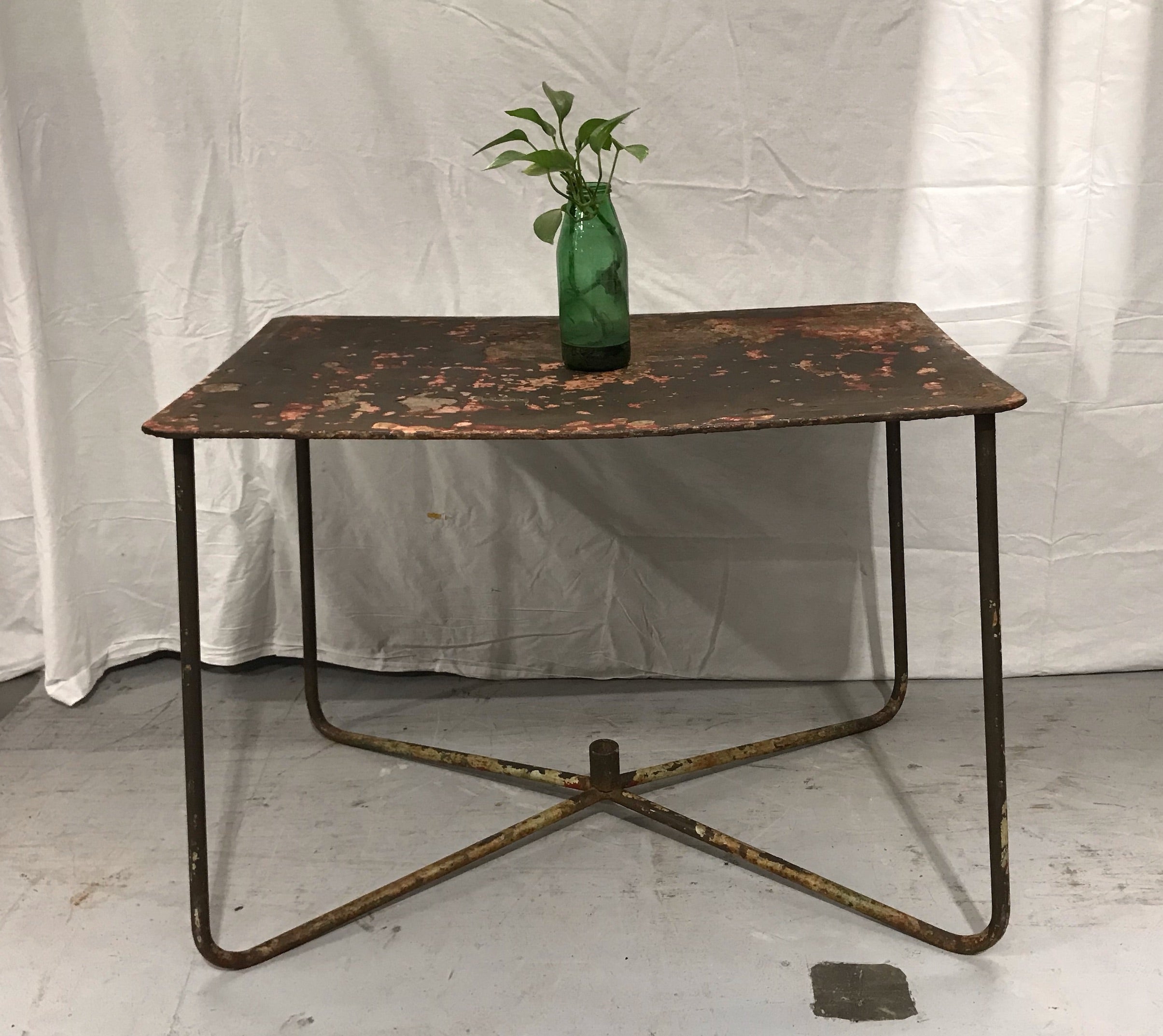 Vintage Metal  Garden Table  #3536 A Byron