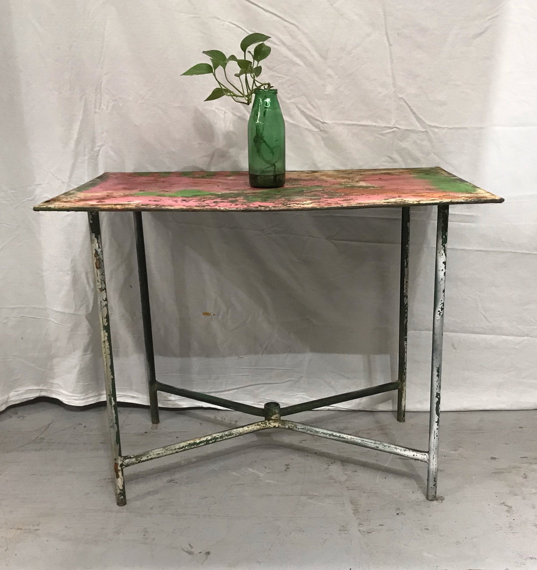 Vintage Metal  Garden Table  #3536 c