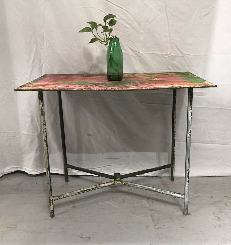 Vintage Metal  Garden Table  #3536 c
