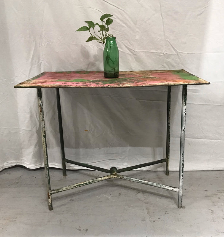 Vintage Metal  Garden Table  #3536 c