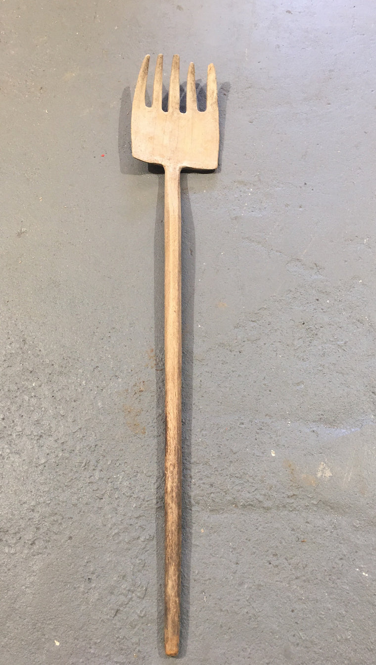 Vintage  European Wooden Giant Fork #3000 (1)