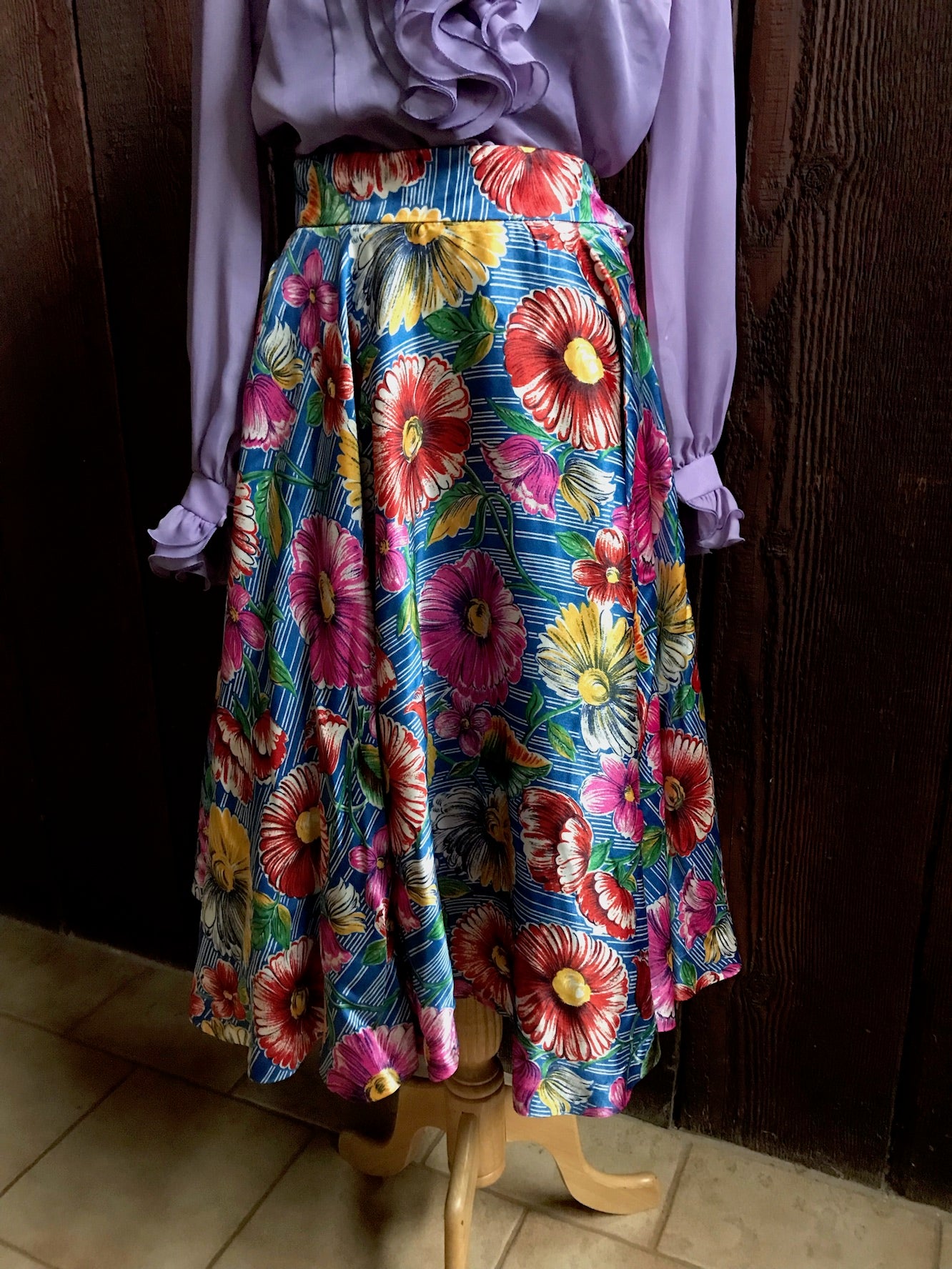 Vintage Full Circle Skirt  #C303  FREE AUS POSTAGE