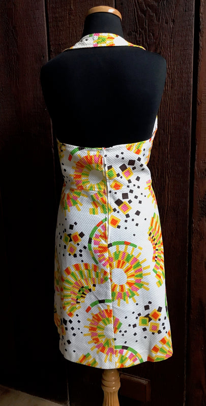 Vintage Halterneck Dress  #C306  FREE AUS POSTAGE