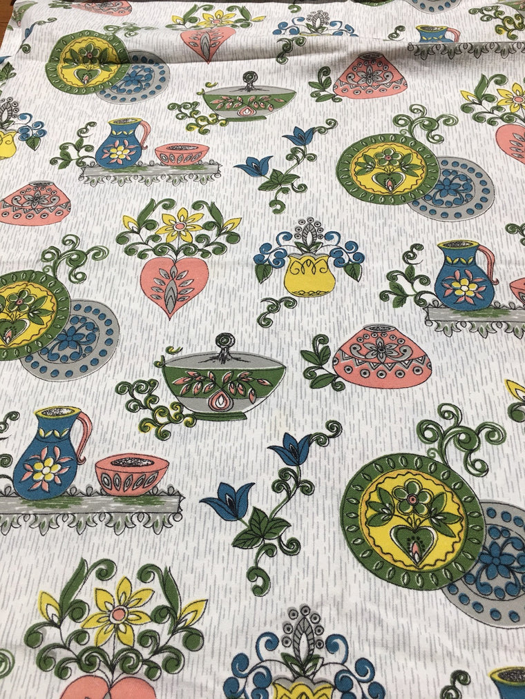 Vintage 50s Curtain   #3006 (12)