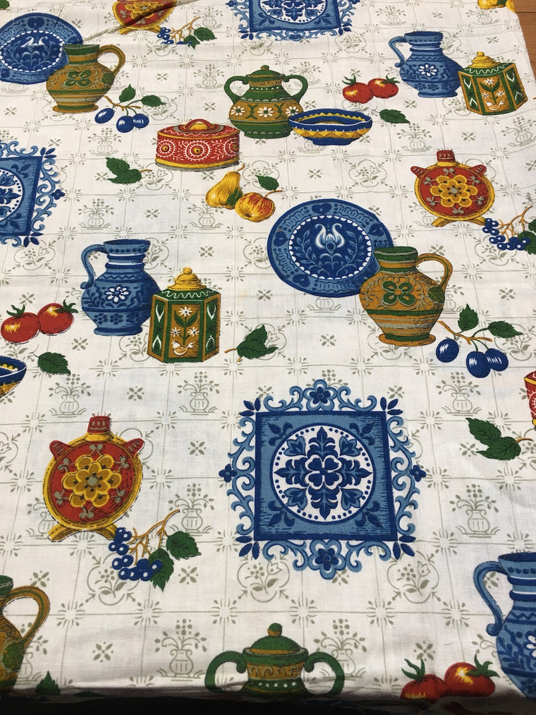 Vintage 50s Curtain   #3006 (13)