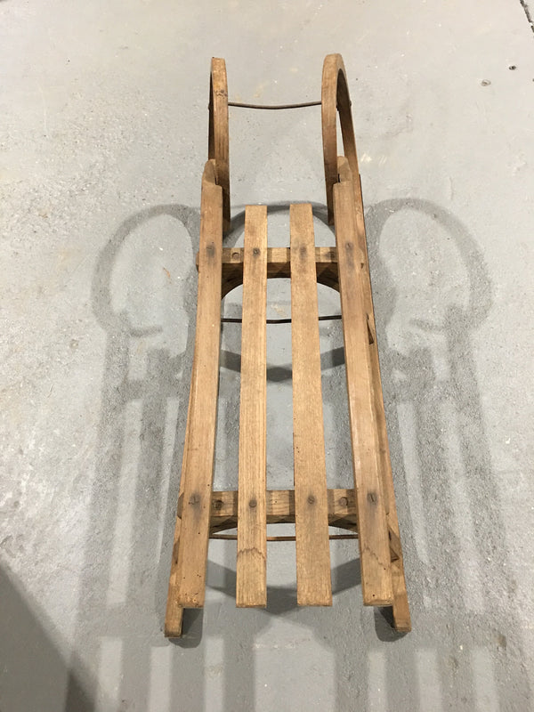 Vintage European 1950s Snow Sled  #3008