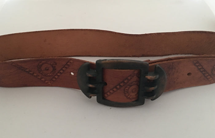 Vintage Leather Belt #C096 FREE AUS POSTAGE