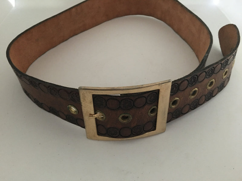 Vintage Leather Belt #C097 FREE AUS POSTAGE