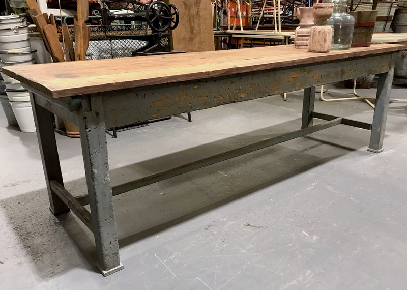 Vintage European   Farmhouse Table  #3547  BYRON
