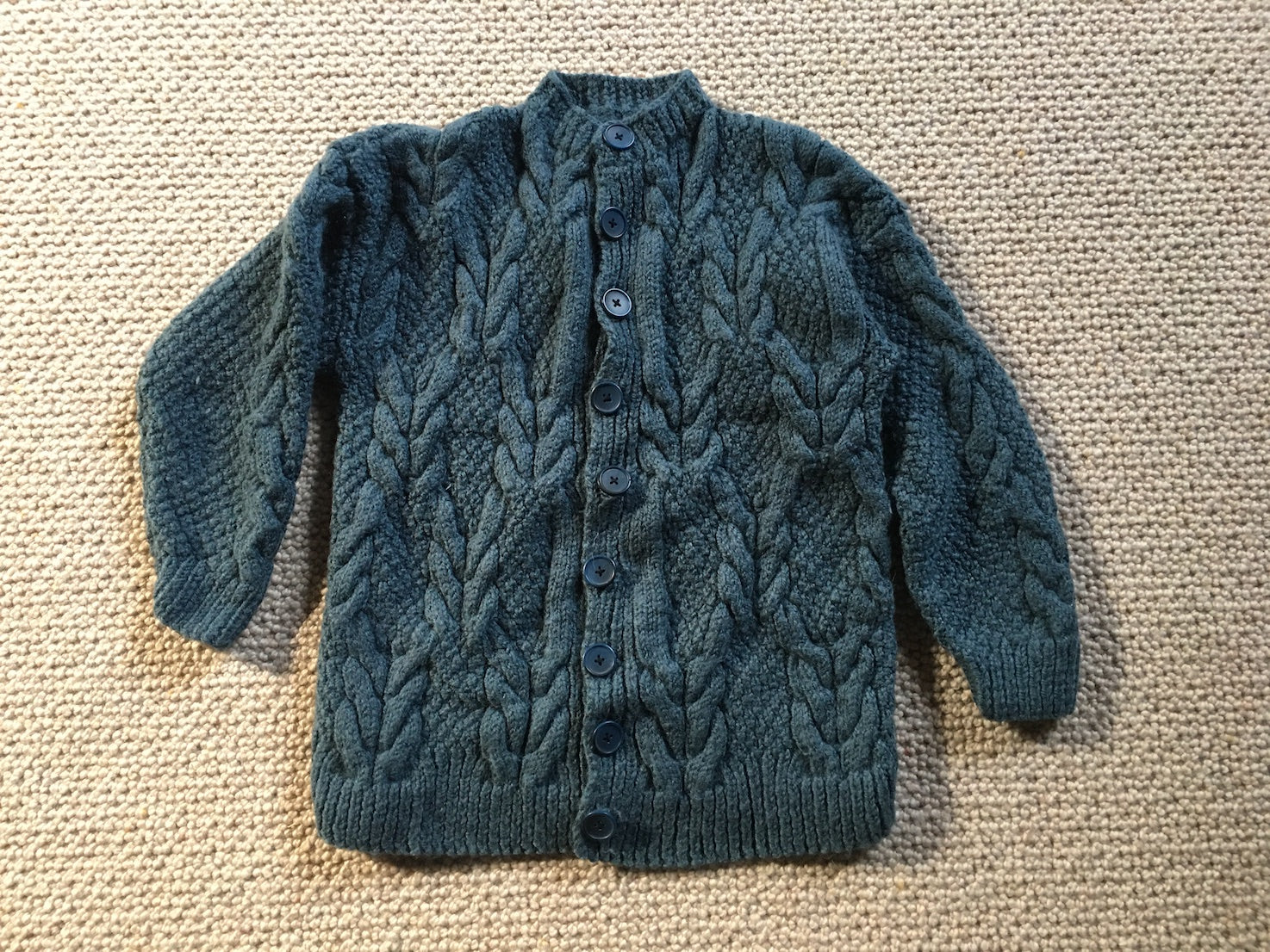 Kids Vintage Cable Knit Cardigan  #C106 FREE AUS POSTAGE