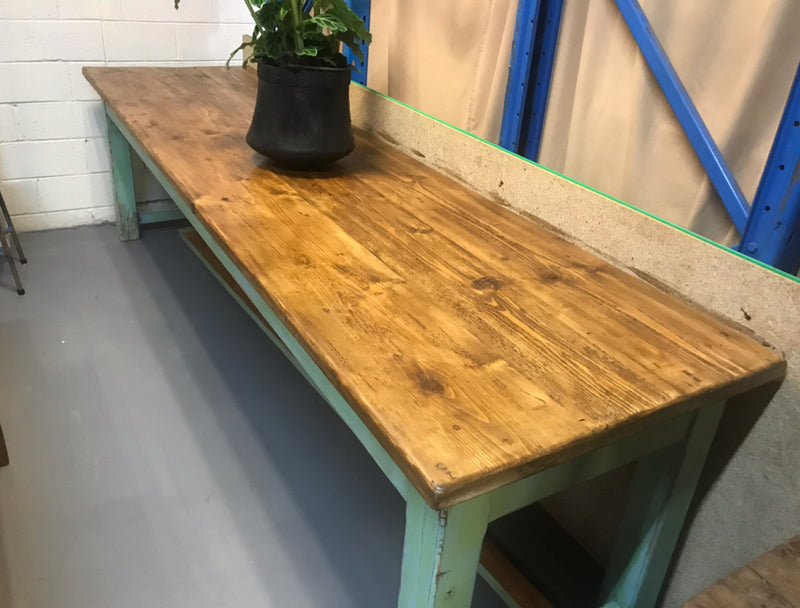 Vintage French kitchen farmhouse dining tables 2.8 mt #2649