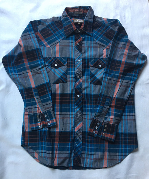 5 Mens Western Press Stud  Shirts  #C108 FREE AUS POSTAGE