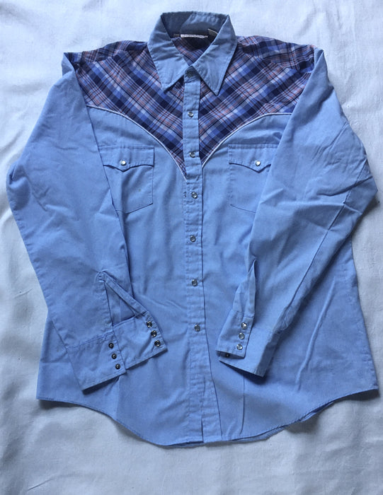 5 Mens Western Press Stud  Shirts  #C108 FREE AUS POSTAGE