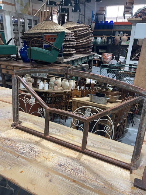 industrial European cast iron window mirror #3493
