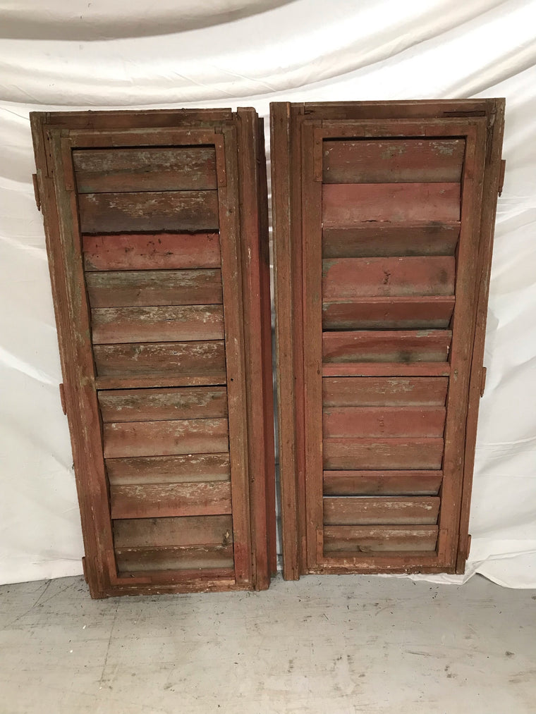 Vintage Wooden Window Shutter # 3564