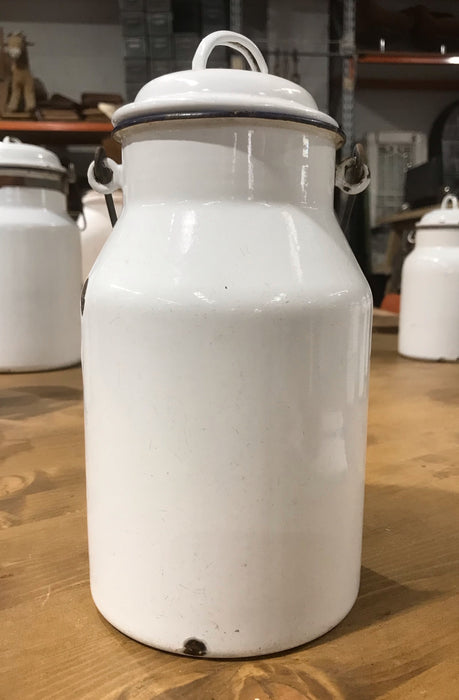 Vintage European Enamel Milk Can #3568 C