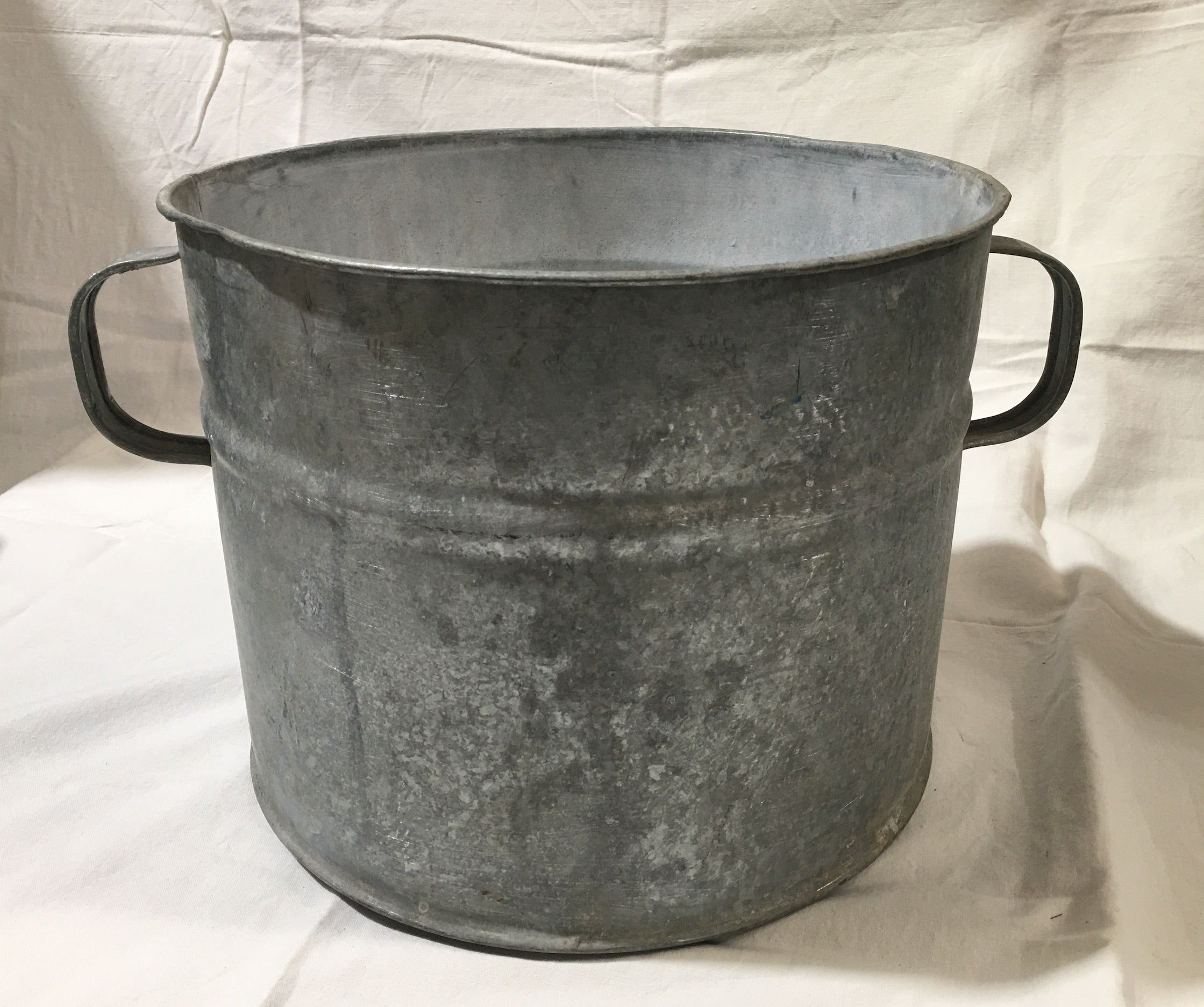Copy of Copy of Vintage  European Galvanised Pot  #3018 (4)