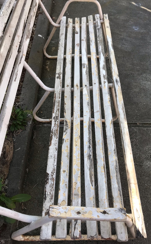 Vintage Garden Bench Seat #3572 C