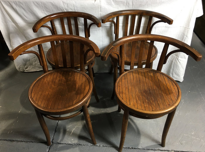 Vintage Czech Thonet Chairs x 4  # 3022