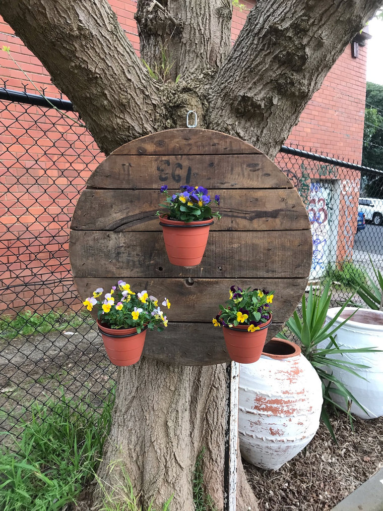 Vintage Wooden Wall Planter #3573 Byron