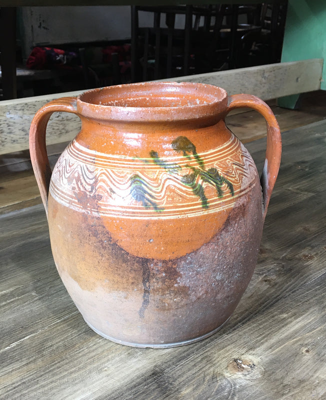 Hungarian Gypsy Terracotta Vase  #3030