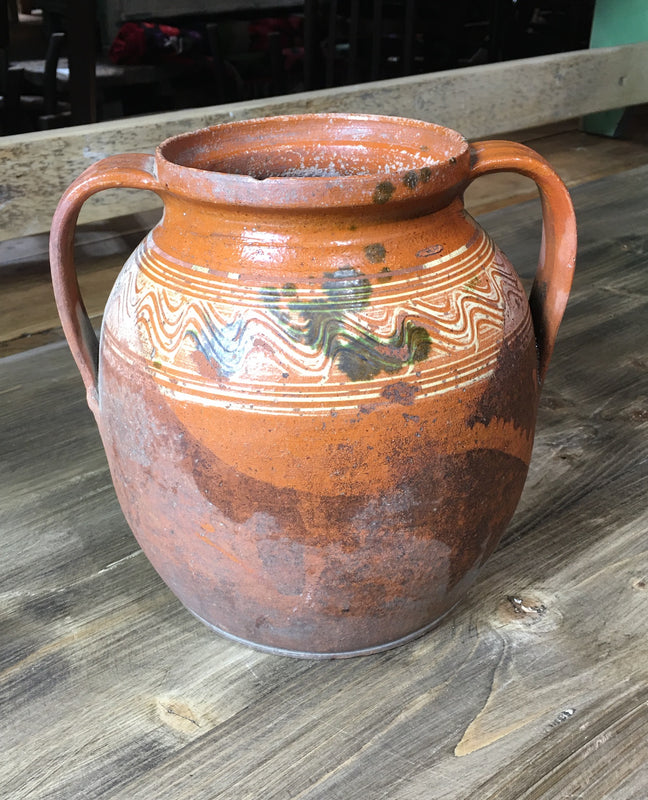 Hungarian Gypsy Terracotta Vase  #3030