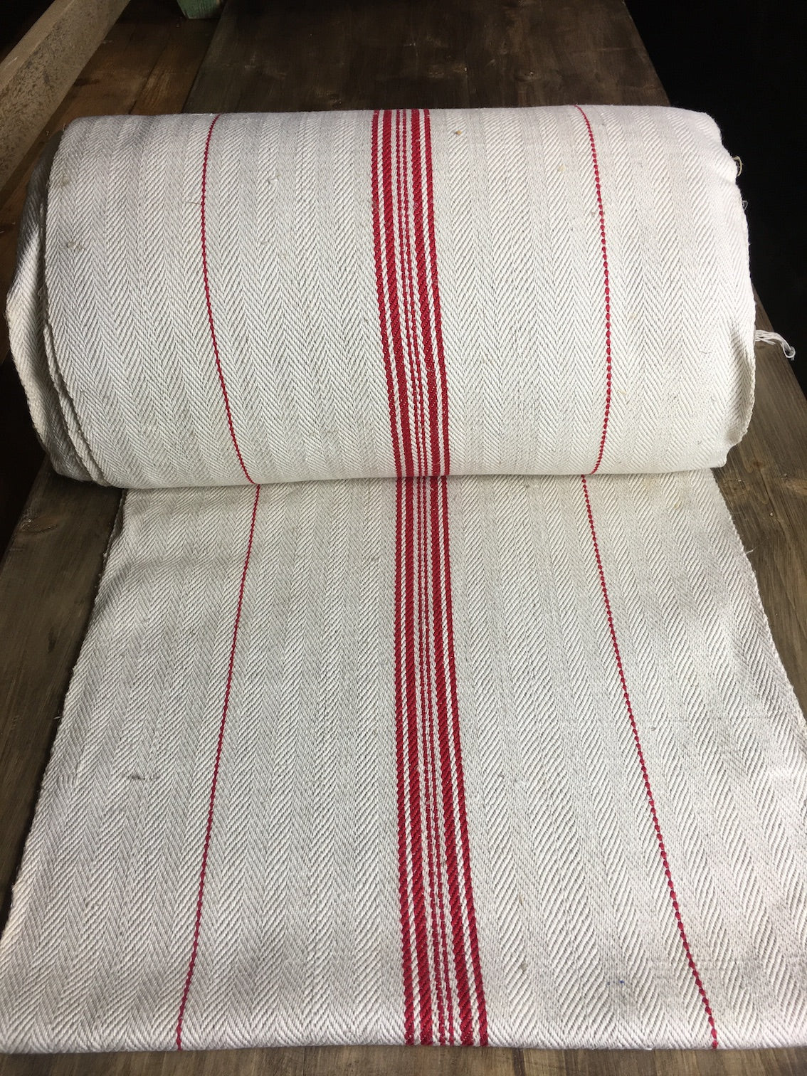 Vintage French Linen Roll 1940s  #3037(Read Information About This Item)