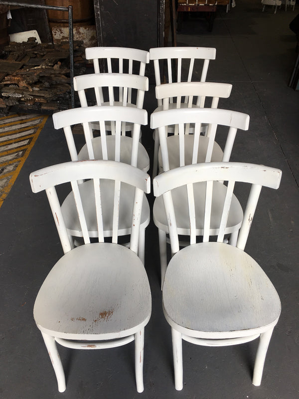 Vintage Czech Thonet Chairs x 8  # 3055