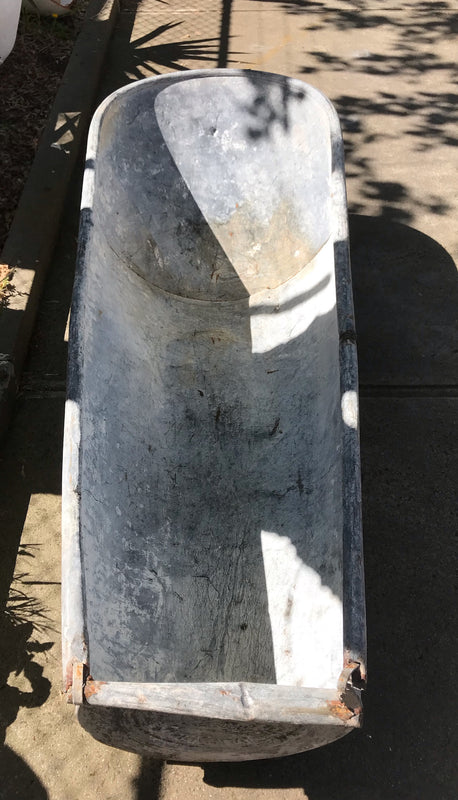 Vintage Galvanized Bath Tub #3585 A  Garden Use
