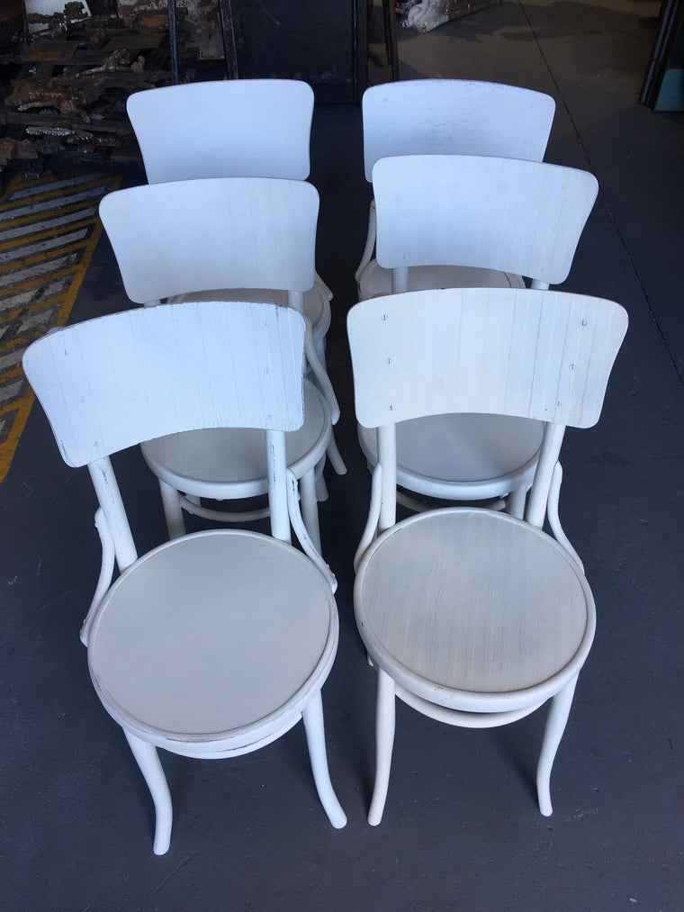 Vintage Czech Thonet Chairs x 6  # 3062