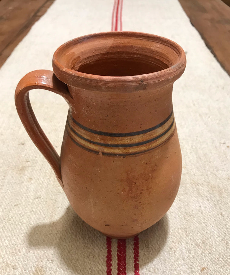Hungarian Gypsy Terracotta Vessle/ Jug  #3587 B
