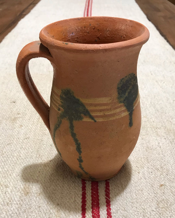 Hungarian Gypsy Terracotta Vessle/ Jug  #3587 D