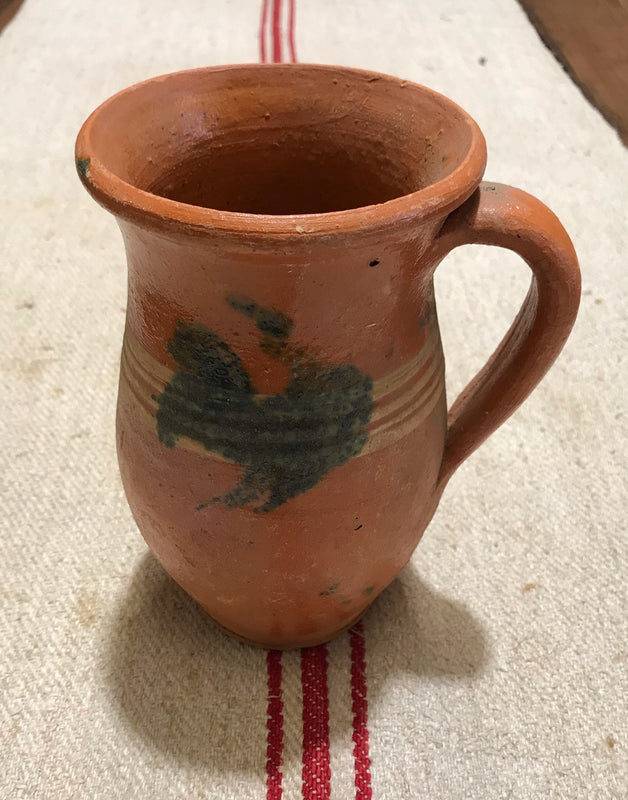 Hungarian Gypsy Terracotta Vessle/ Jug  #3587 D