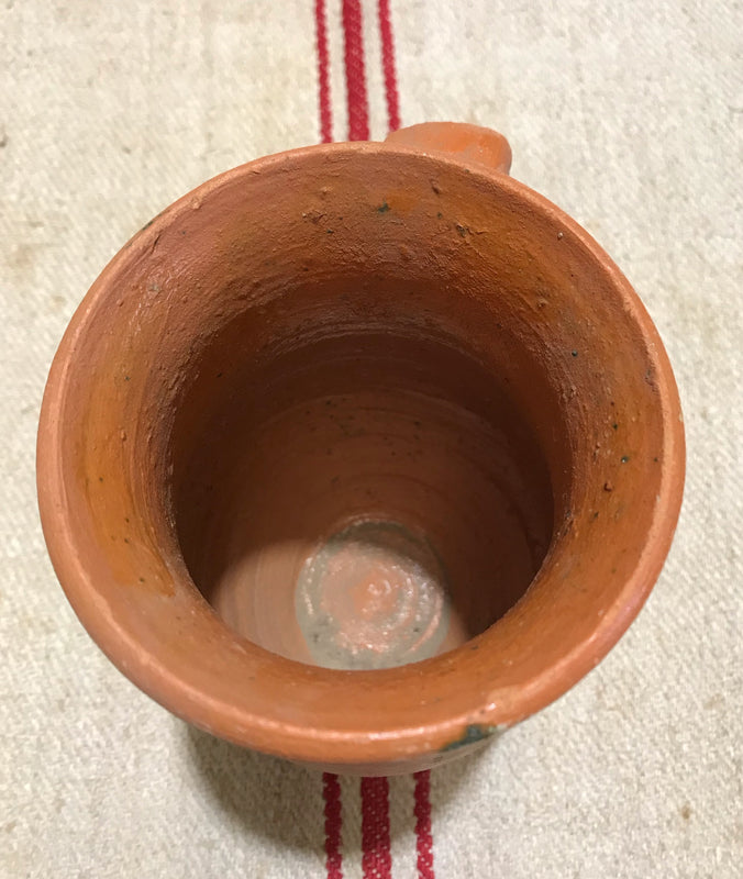 Hungarian Gypsy Terracotta Vessle/ Jug  #3587 D