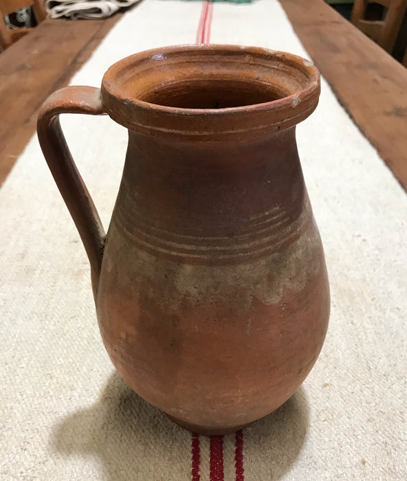 Hungarian Gypsy Terracotta Vessle/ Jug  #3587 E