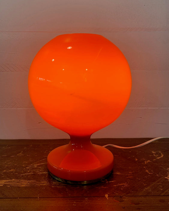 Mid Century "Stepan Tabery"  Orange  Opaline Glass  Table  Lamp  #3797 ON HOLD N.M