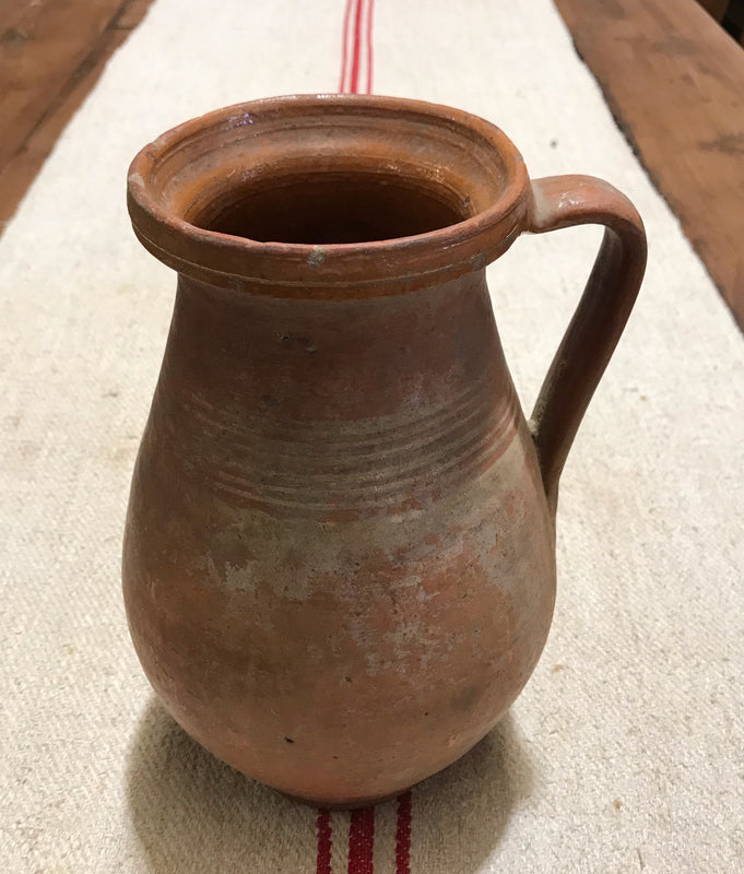 Hungarian Gypsy Terracotta Vessle/ Jug  #3587 E