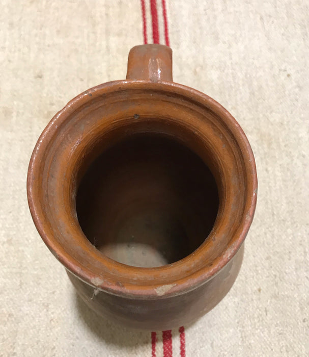 Hungarian Gypsy Terracotta Vessle/ Jug  #3587 E