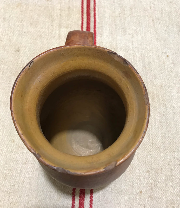 Hungarian Gypsy Terracotta Vessle/ Jug  #3587 F