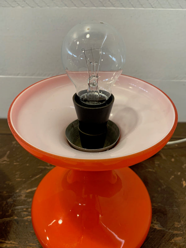 Mid Century   Opaline Glass  Table  Lamp  #3843b. Byron