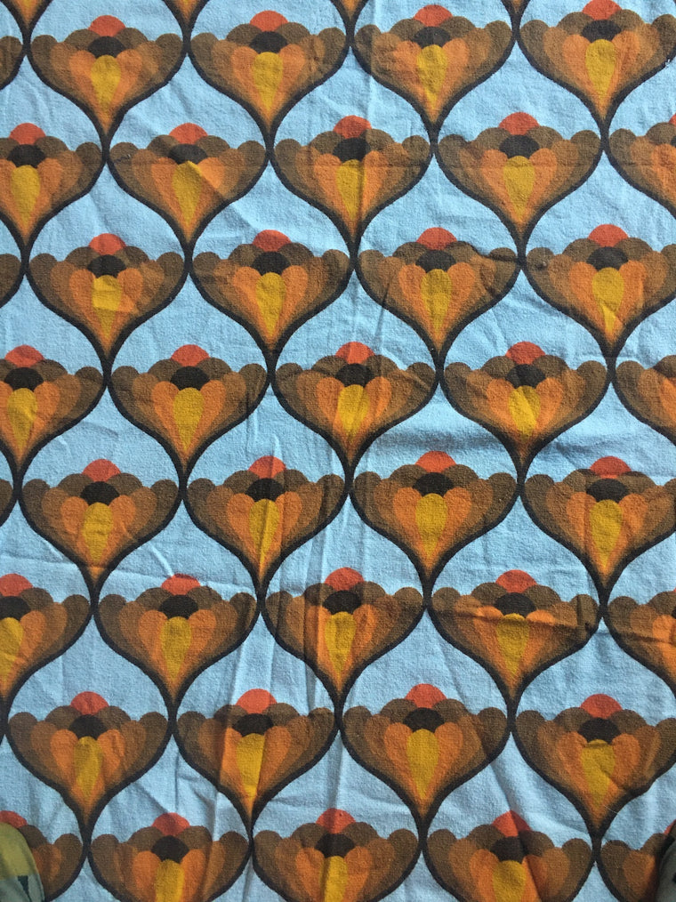 Vintage Terry Towelling Curtain   #C123