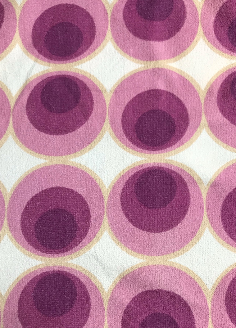 Vintage Terry Toweling Curtain  #F363  FREE AUS POSTAGE
