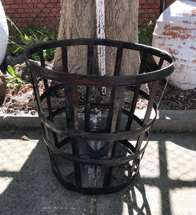 Vintage European Metal Crate/ Basket  #3591 D