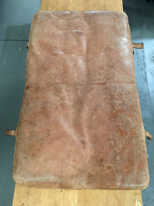 Vintage  Romanian 1940s Leather Gym Mat #3078