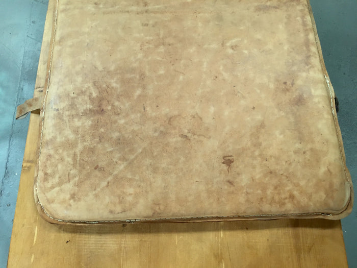 Vintage  Romanian 1940s Leather Gym Mat #3079