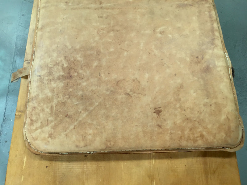 Vintage  Romanian 1940s Leather Gym Mat #3079