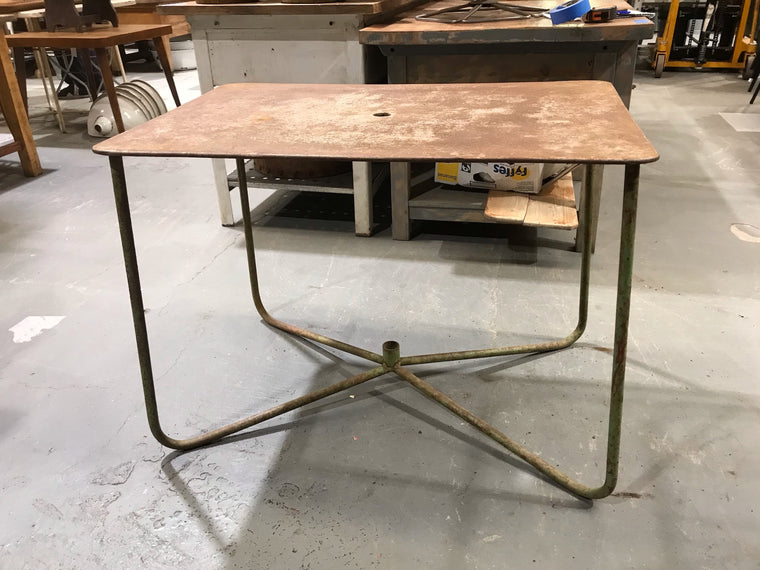 Vintage Metal  Garden Table  #3592 C